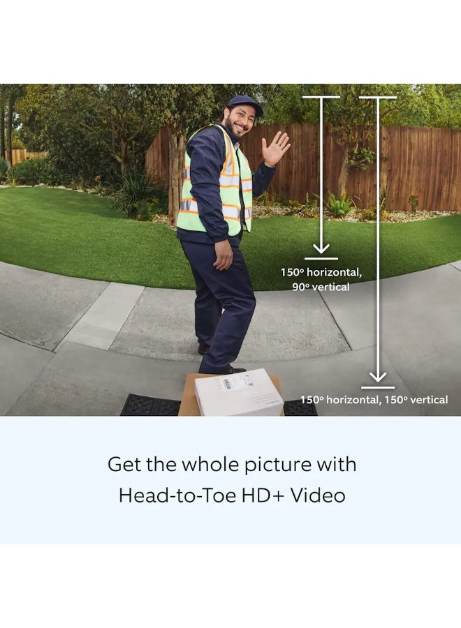 Ring Wired Doorbell Pro Smart WiFi Video Doorbell, Satin Nickel - Image 3